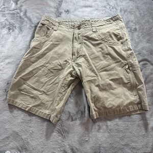 Kuhl Ramblr Shorts Mens Size 32 Khaki Patina Dye Outdoor Hiking Utility 5125 10"